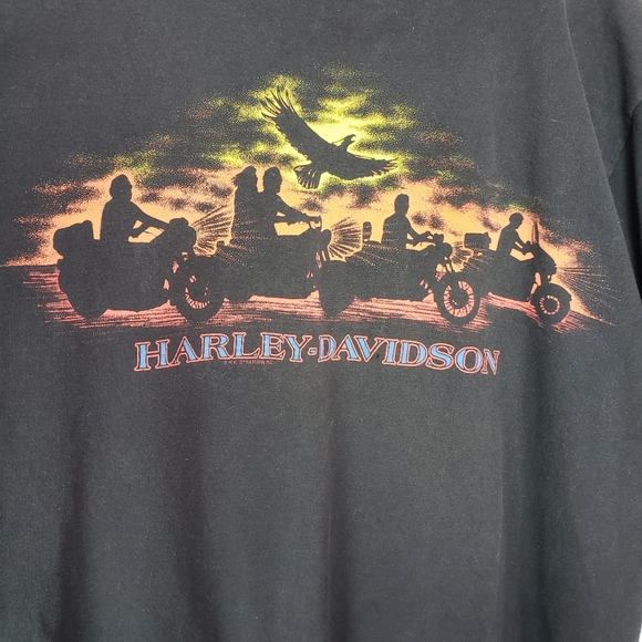 Vtg Harley Davidson single stitch graphic t-shirt - Picture 5 of 6
